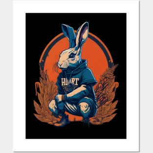 Hip-hop rabbit Posters and Art